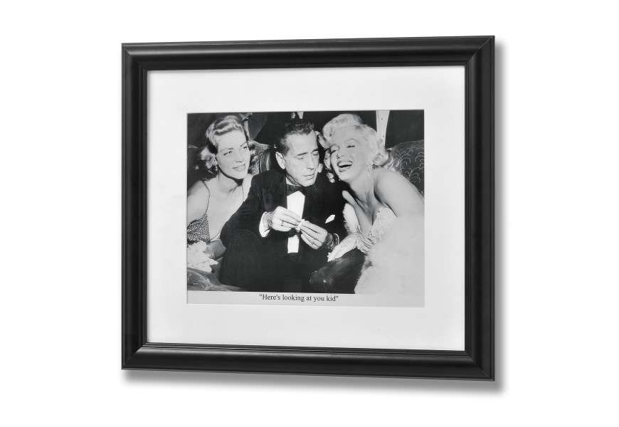 Reprodukcia Bacall, Bogart & Monroe 31,5x37,5