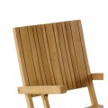 Dizajnová stolička z teakového dreva Jardin