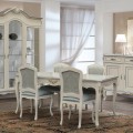 Luxusný klasický jedálenský rozkladací stôl Clasica z dreveného masívu s vyrezávanou výzdobou obdĺžnikového tvaru 180cm