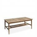 Dizajnový záhradný konferenčný stolík Jardin z teakového dreva 120 cm