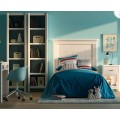 Luxusná dizajnová zostava Cerdena do detskej izby z masívneho dreva v bielej farbe so štýlovým moderným nádychom