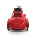 Dizajnová červená retro dekorácia Coche v tvare hasičského auta 72 cm