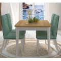 Luxusná moderná zostava nábytku do jedálne Genova z masívneho dreva