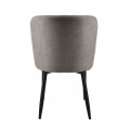 Moderná jedálenská stolička Gardy s dizajnovým čalúneným poťahom v sivej farbe 82 cm