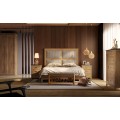Luxusná mohutná manželská posteľ z masívneho dreva s možnosťou farebnej voliteľnosti 135-180 cm 
