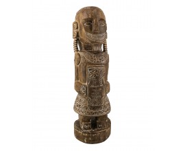 Dizajnová etno soška Toto z mangového dreva s motívom totemovej figúry 100 cm