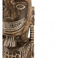 Dizajnová etno soška Toto z mangového dreva s motívom totemovej figúry 100 cm