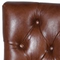 Jedálenská stolička CHESTERFIELD z pravej kože 98cm