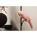 Dizajnová stolná lampa Parrot so štvorcovou podstavou a dekoráciou v podobe ružového papagája 75 cm