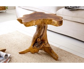 Dizajnový príručný stolík Teak Root 40cm