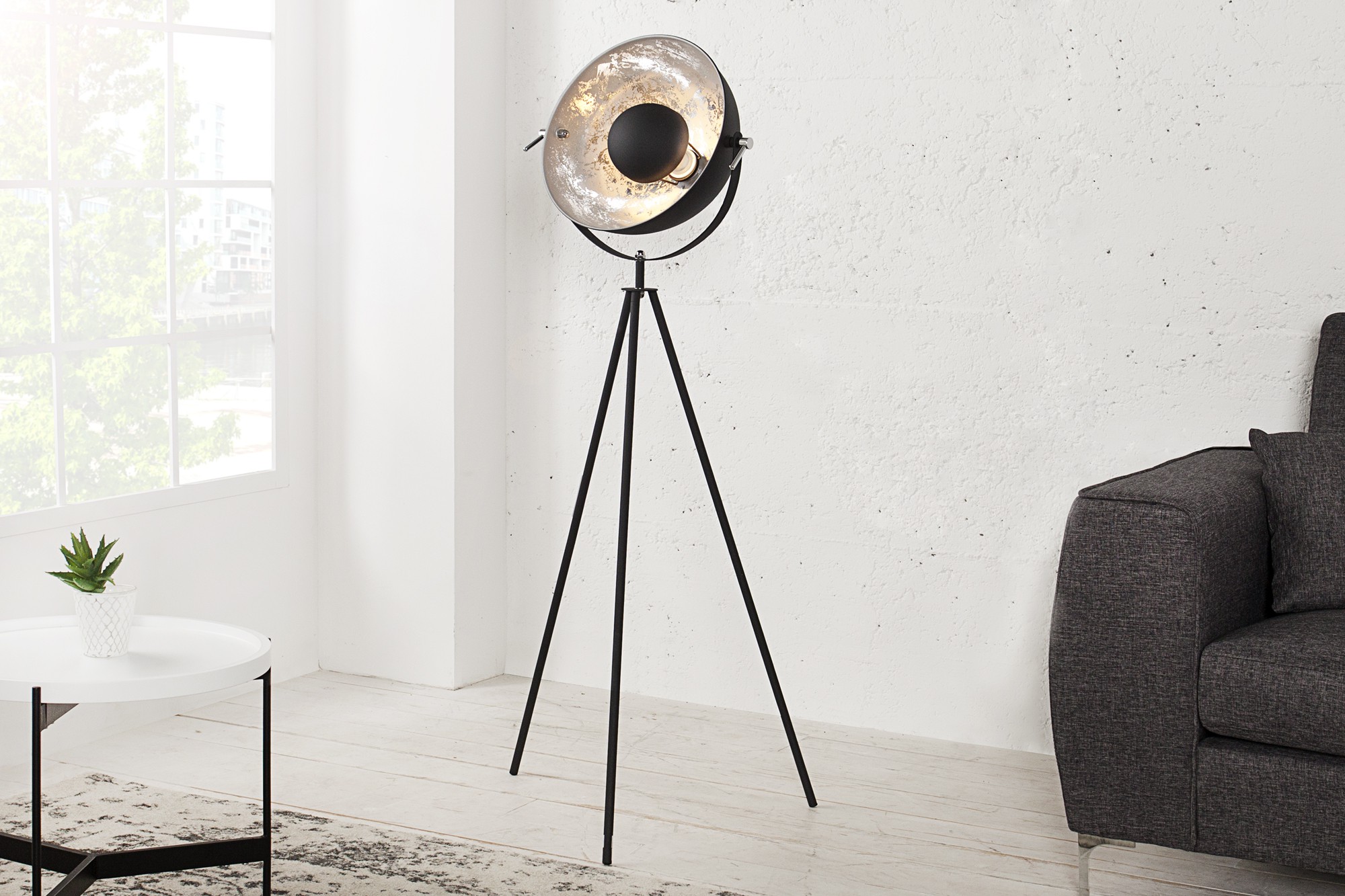 Estila Originálna Moderná stojaca lampa Studio 140 cm