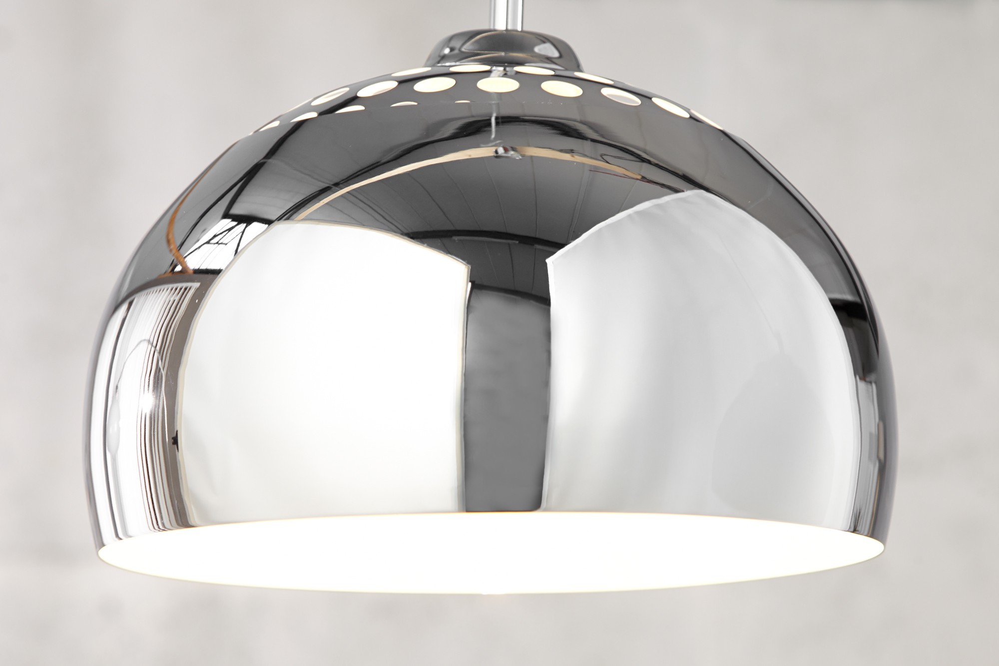 Estila Moderné dizajnové závesné svietidlo Chrome Ball