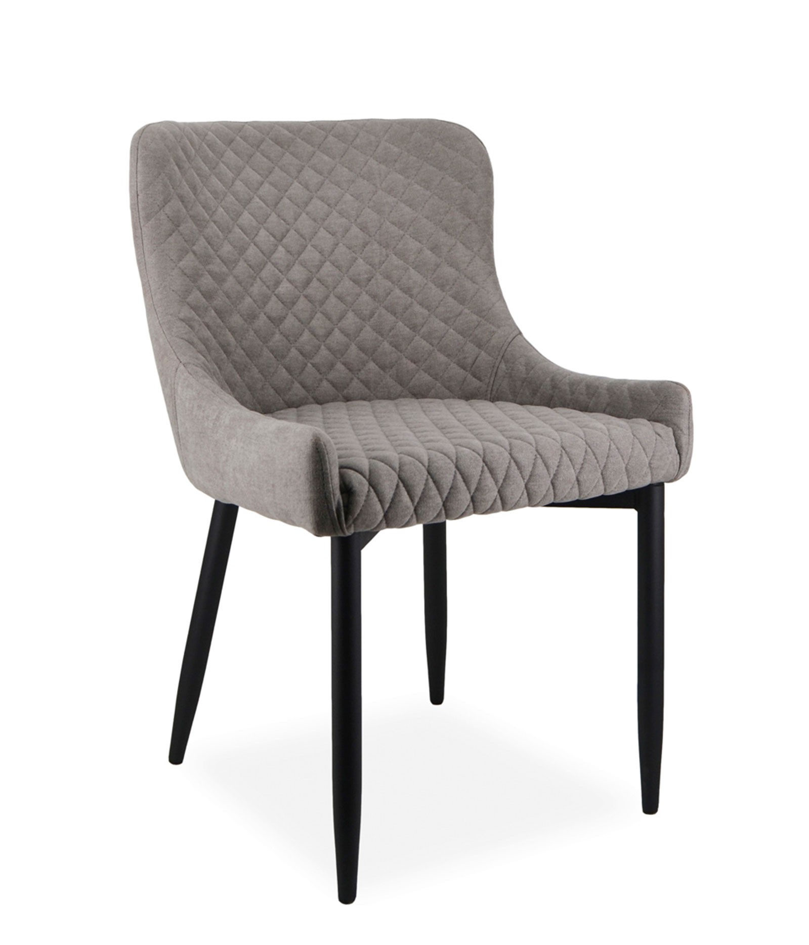 Estila Moderná jedálenská stolička Gardy s dizajnovým čalúneným poťahom v sivej farbe 82 cm